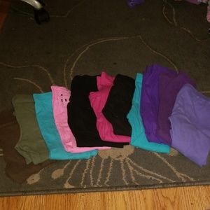 lot of solid leggings